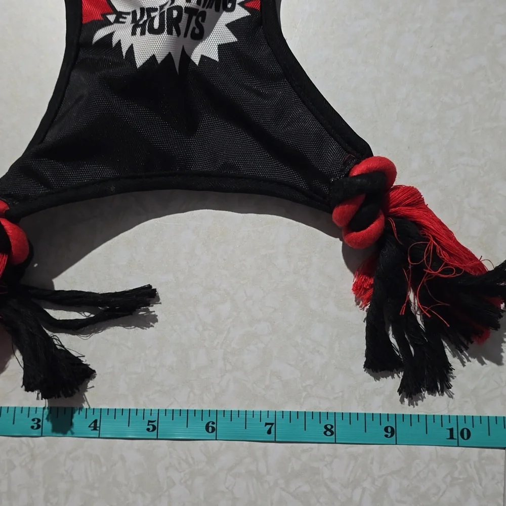 Marvel Deadpool‎ Red and Black Dog Toy With Rope Knots